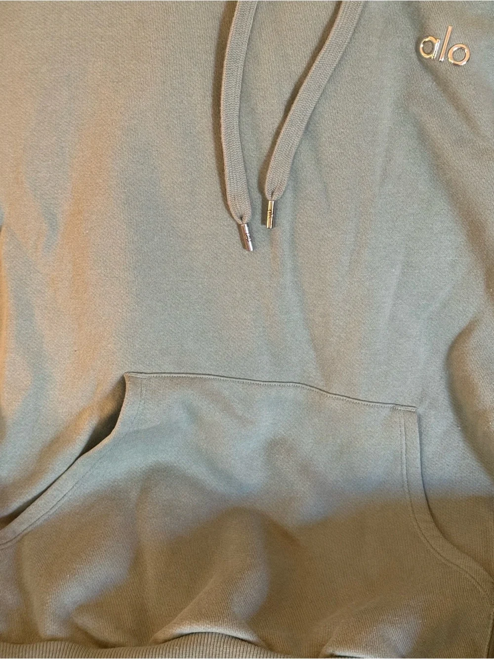Light Sage Green Pullover Hoodie - Casual Sweatshirt